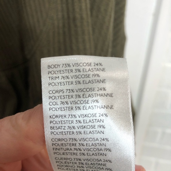 Free People Leo Henley Top Long Sleeve Waffle Knit Top Army Green Size Small - Picture 15 of 15